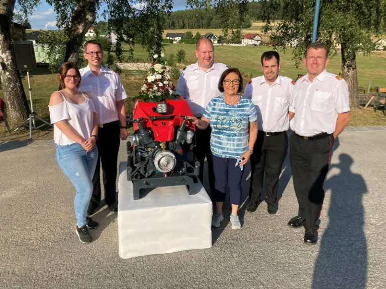Feuerwehrfest 2023 mit Segnung der neuen Tragkraftspritze Fox 4