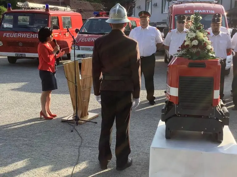 Feuerwehrfest 2023 mit Segnung der neuen Tragkraftspritze Fox 4