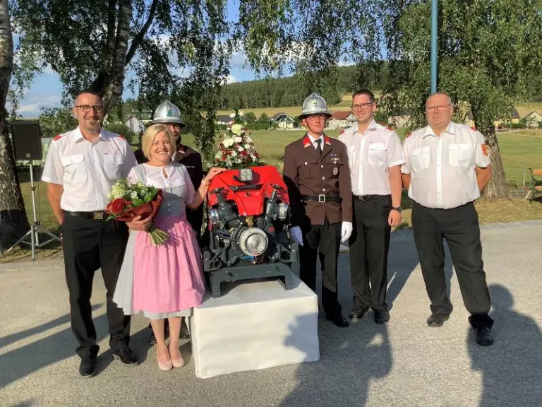 Feuerwehrfest 2023 mit Segnung der neuen Tragkraftspritze Fox 4