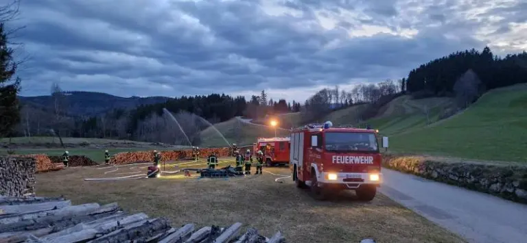 Branddienstübung Flurbrandbekämpfung