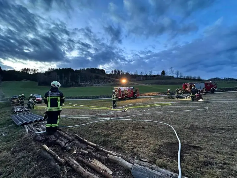 Branddienstübung Flurbrandbekämpfung