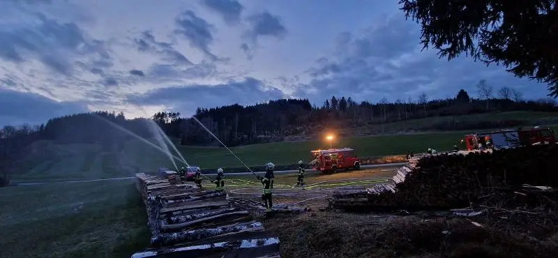 Branddienstübung Flurbrandbekämpfung