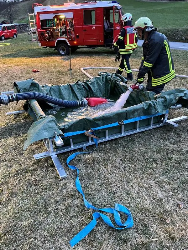Branddienstübung Flurbrandbekämpfung
