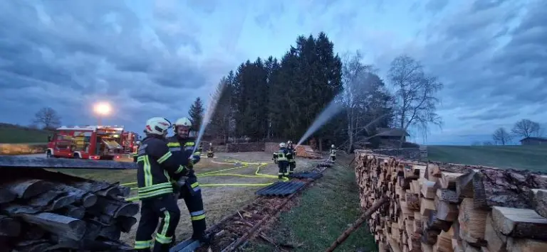 Branddienstübung Flurbrandbekämpfung