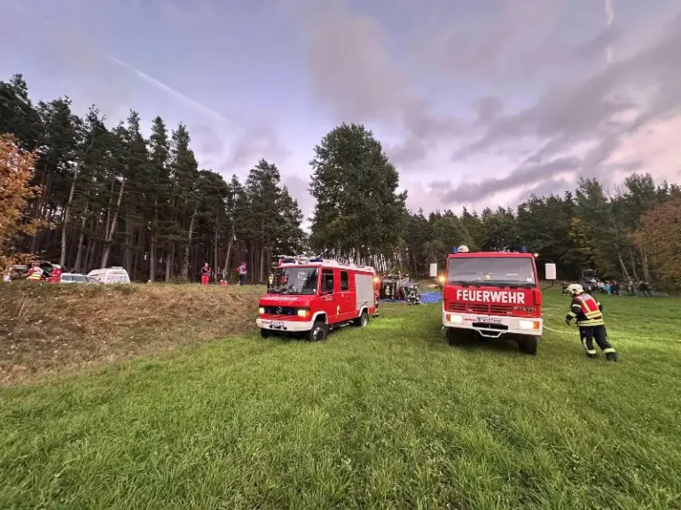 Technische Übung der Feuerwehren, des Roten Kreuzes und des KHD
